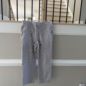 Mens Seersucker Lands End Pants | Size 36x30